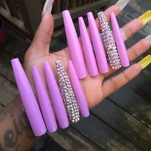 Xxl coffin press on nails